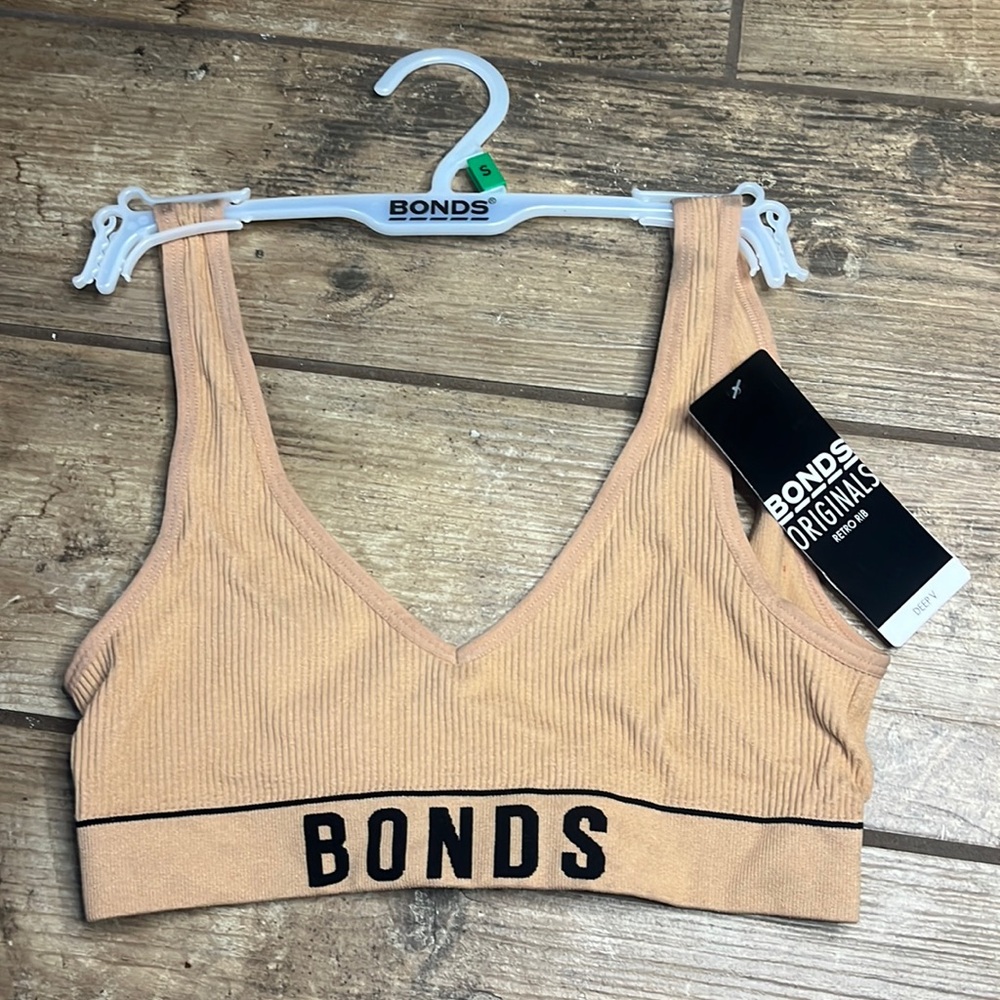 Bonds | Retro Rib Tee Crop Bra - Picture 3 of 6